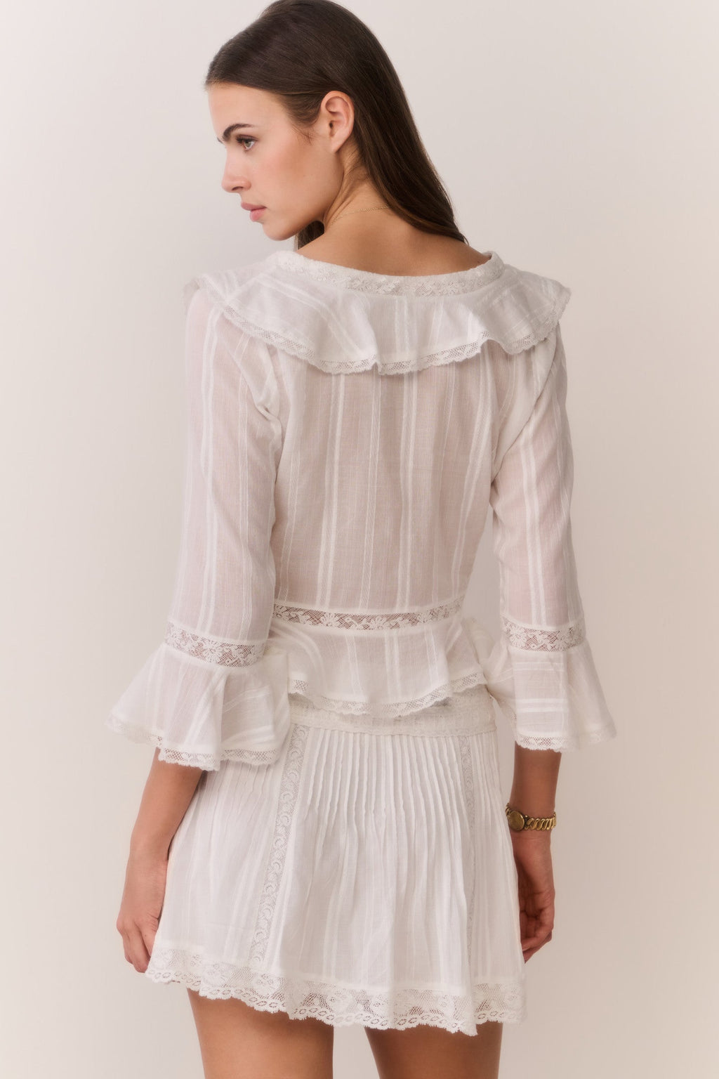 Olenna Cotton Victorian Ruffle Top
