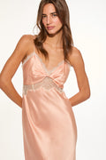 Orianna Silk-Blend Maxi Slip Dress