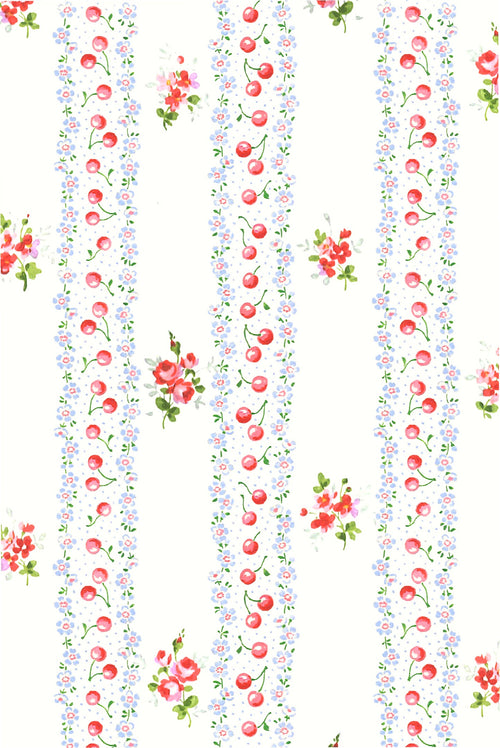 Baby Cherry Stripe Carlita Pinafore