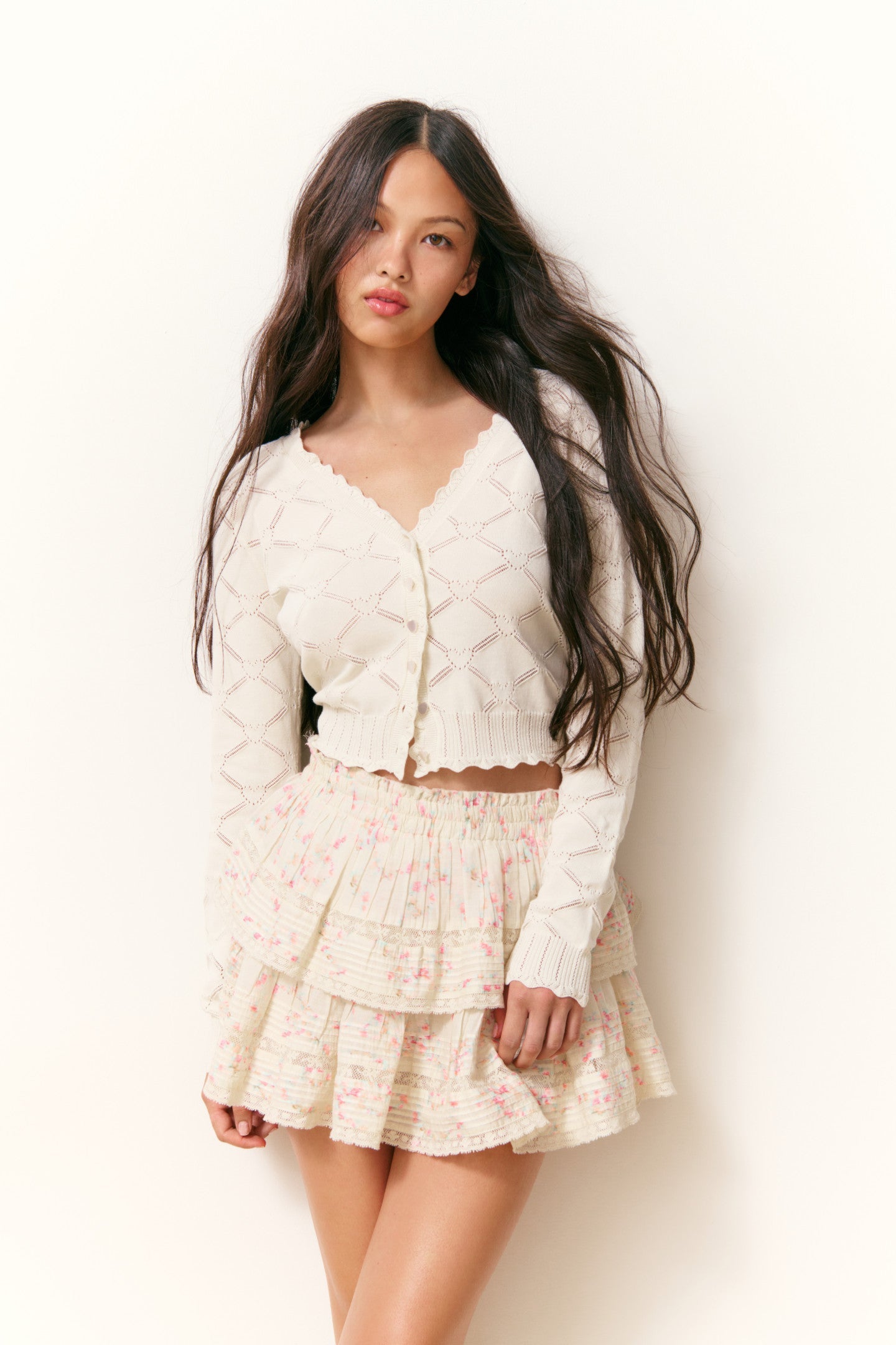 Ruffle Mini Luna Rosa Fleur Skirt