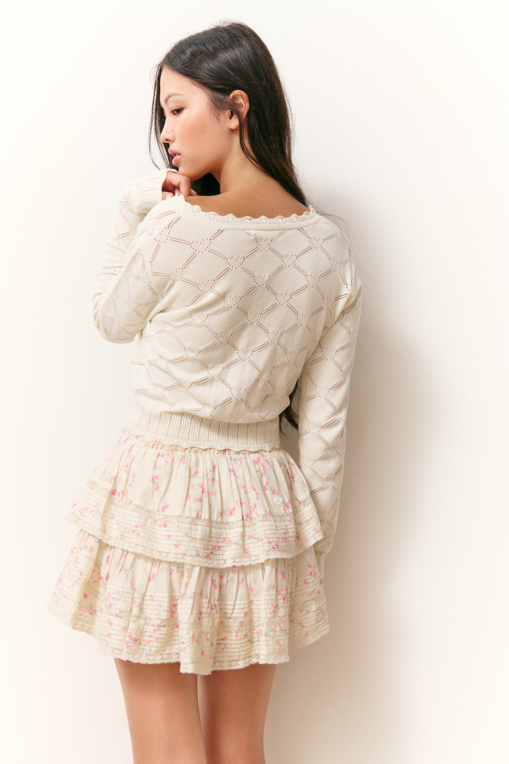 Ruffle Mini Luna Rosa Fleur Skirt