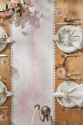 Pink Printed Victorian Table Runner