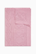 Pointelle Throw Blanket - ROSEWOOD