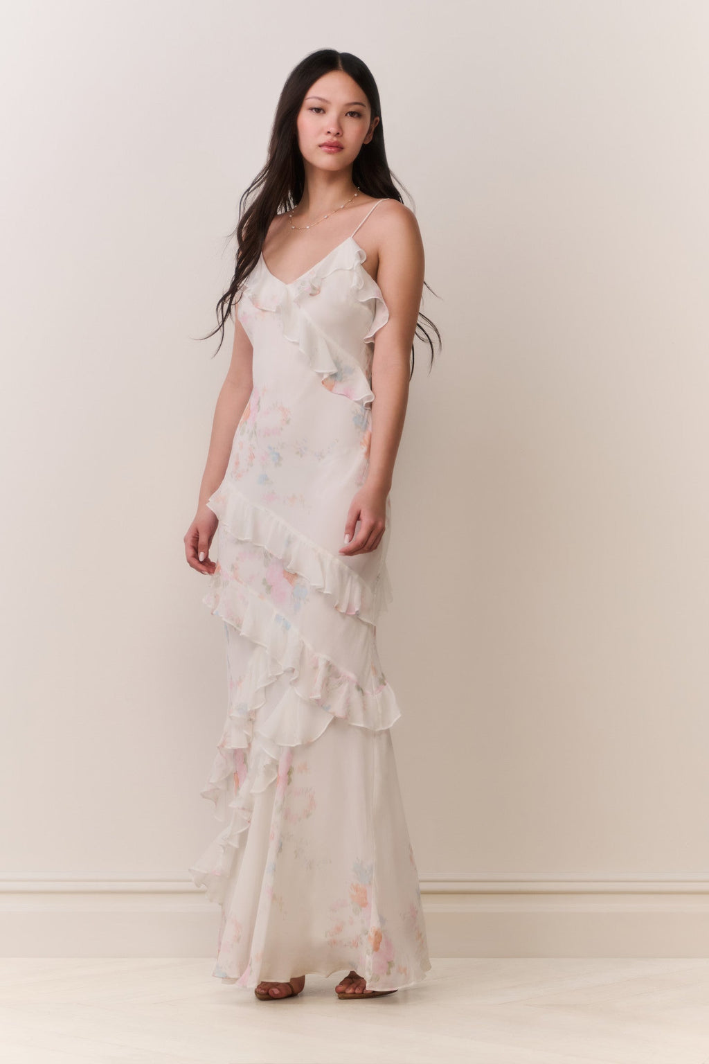 Rialto Floral Bow Print Maxi Dress