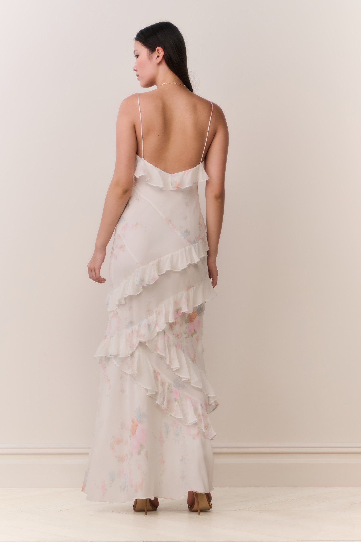 Rialto Floral Bow Print Maxi Dress