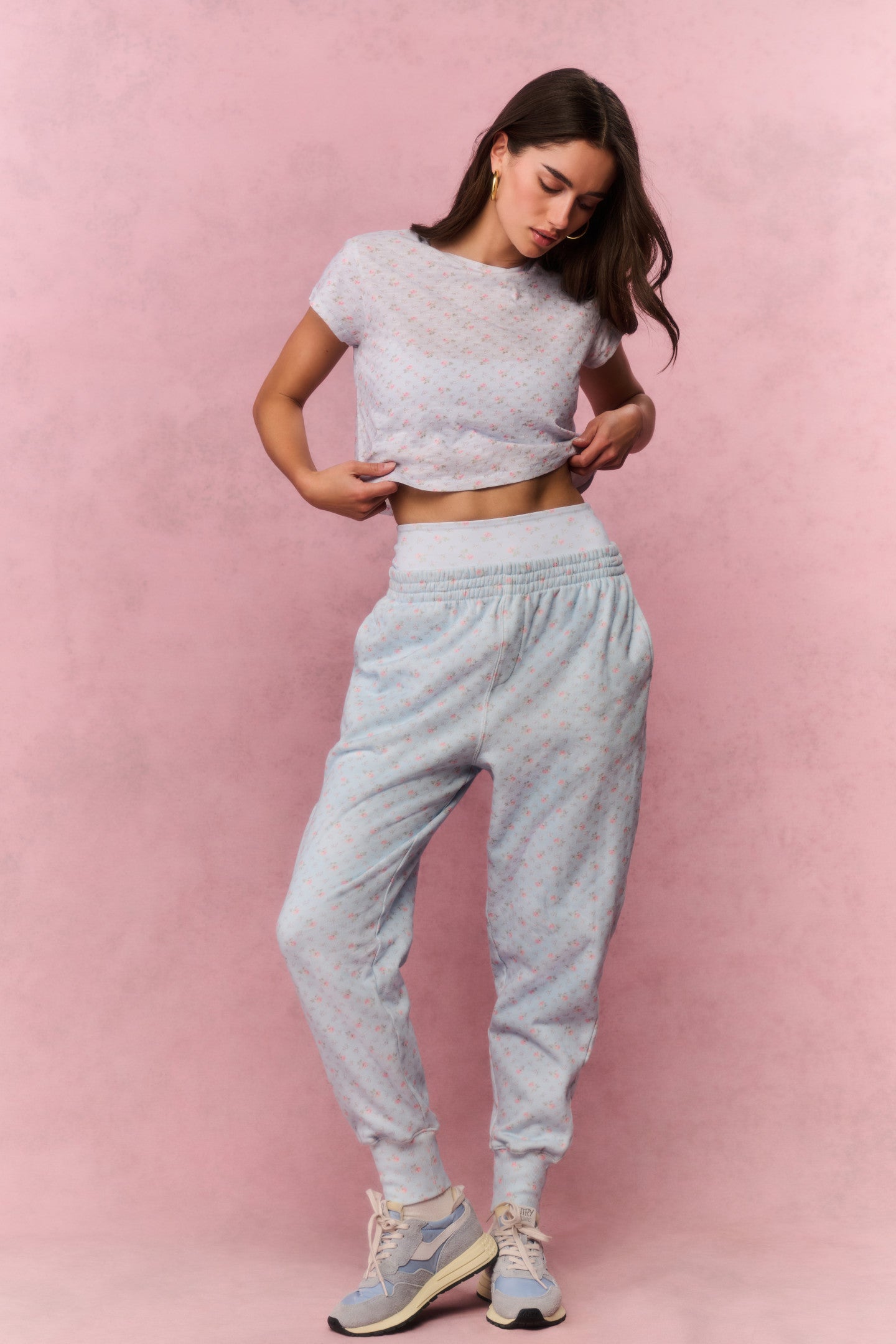 Lolana Cotton Oversized Sweatpants - CHAPPARAL BLUE