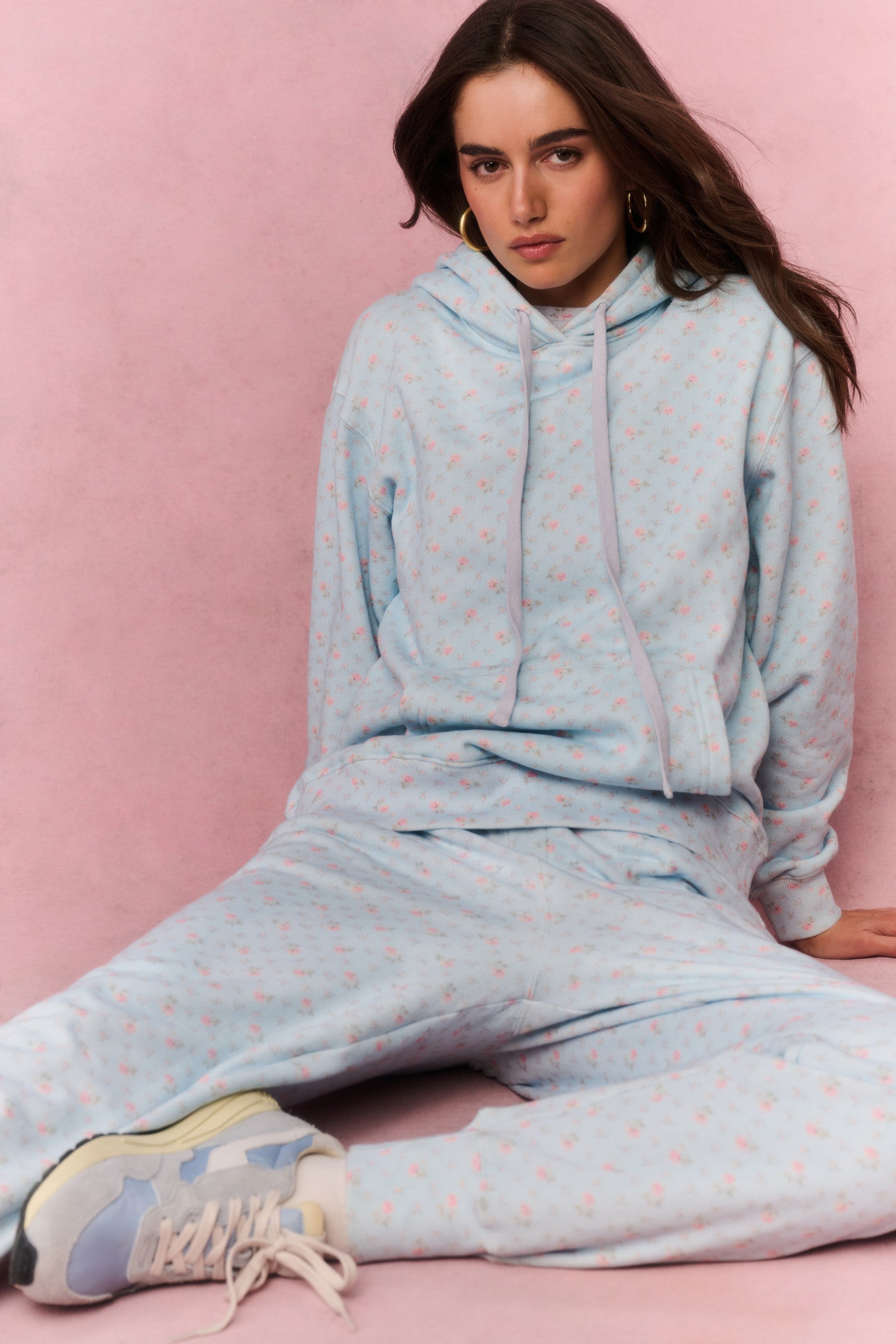 Nacova Cotton Oversized Hoodie - CHAPPARAL BLUE