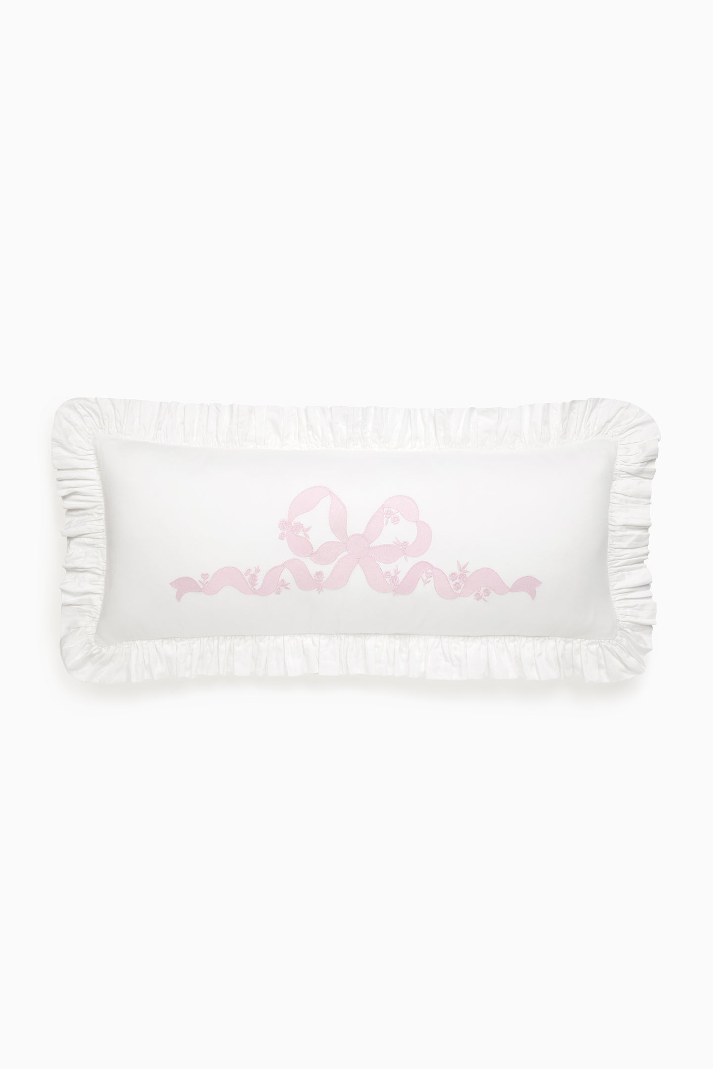 Forever In Love Ruffled Lumbar Pillow