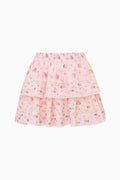 Ruffle Mini Garden Floral Skirt