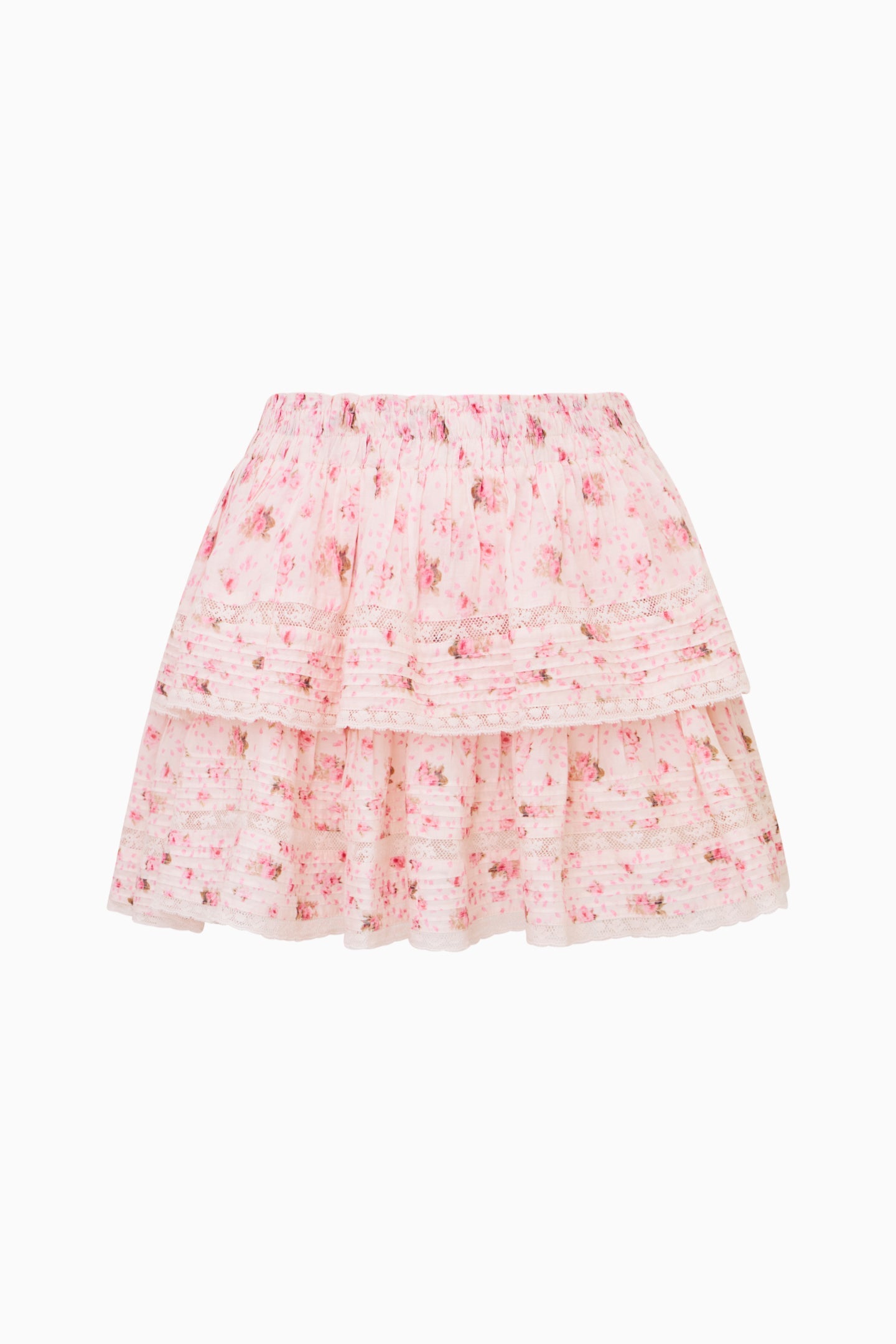 Ruffle Mini Garden Floral Skirt