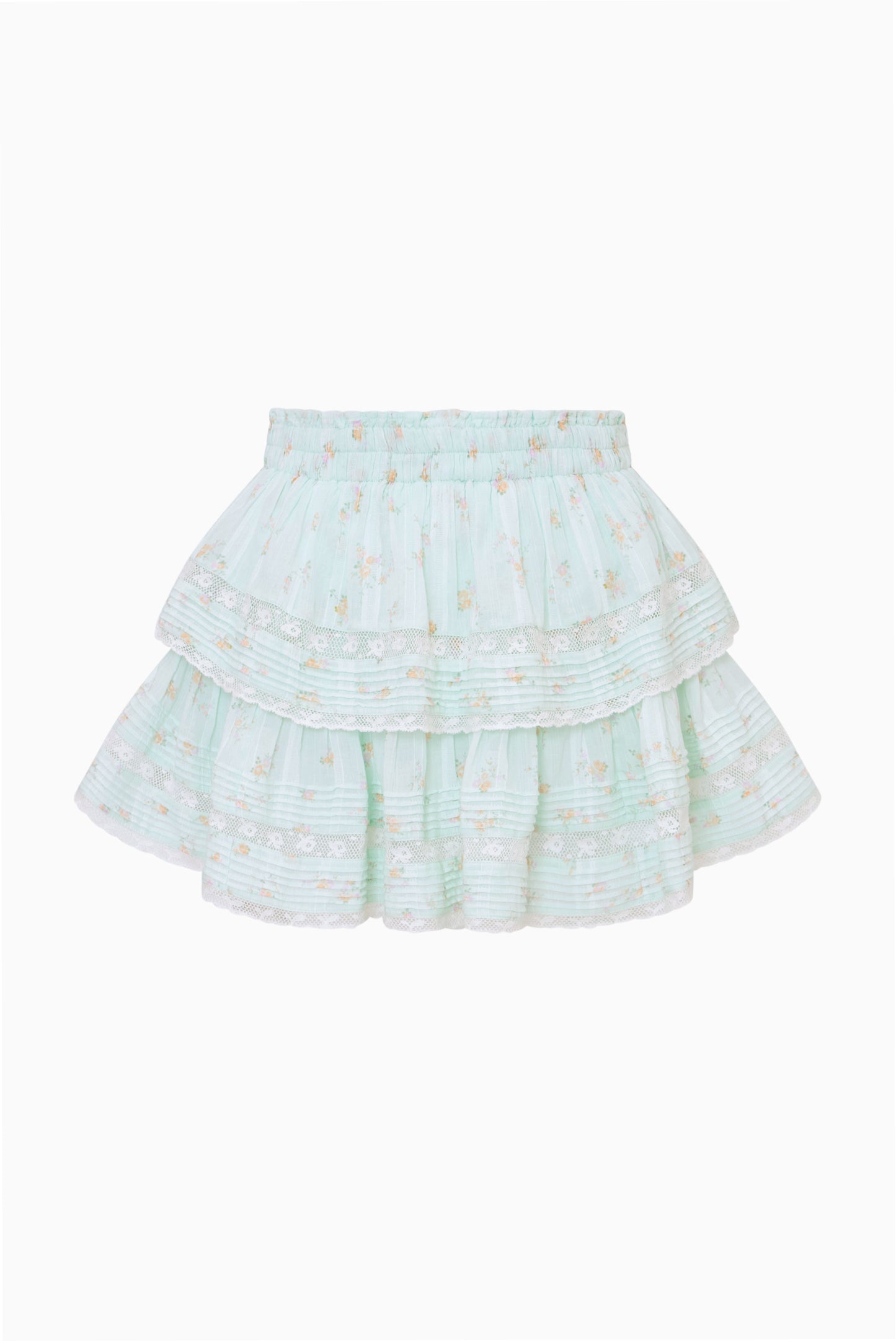 Ditsy Floral Ruffle Mini Skirt