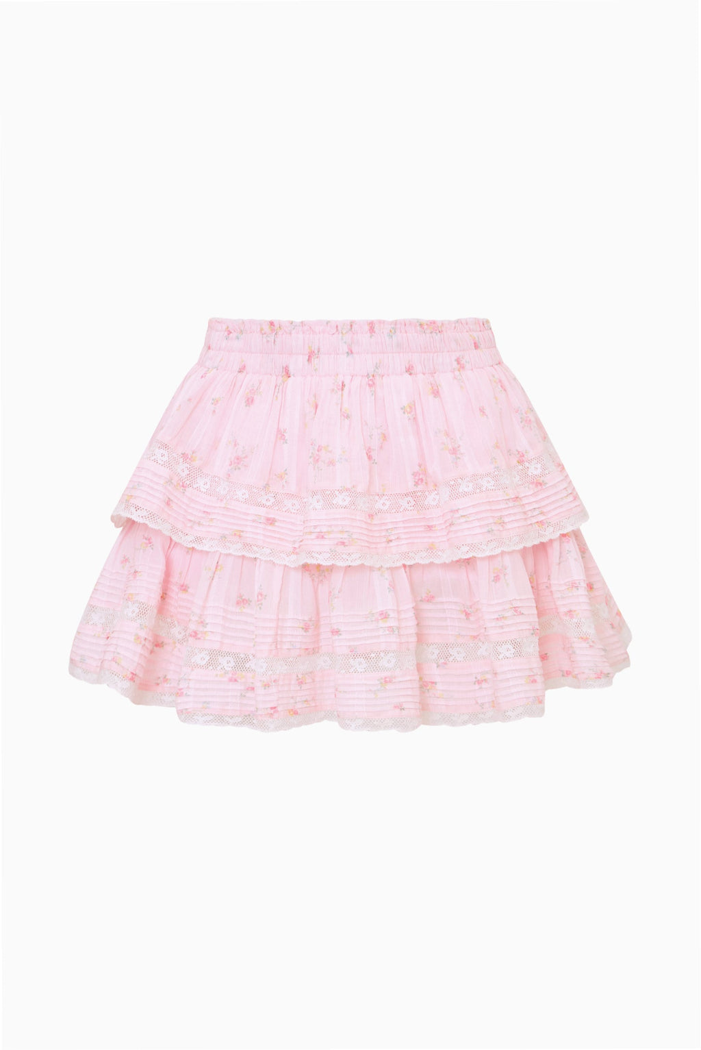 Ditsy Floral Ruffle Mini Skirt