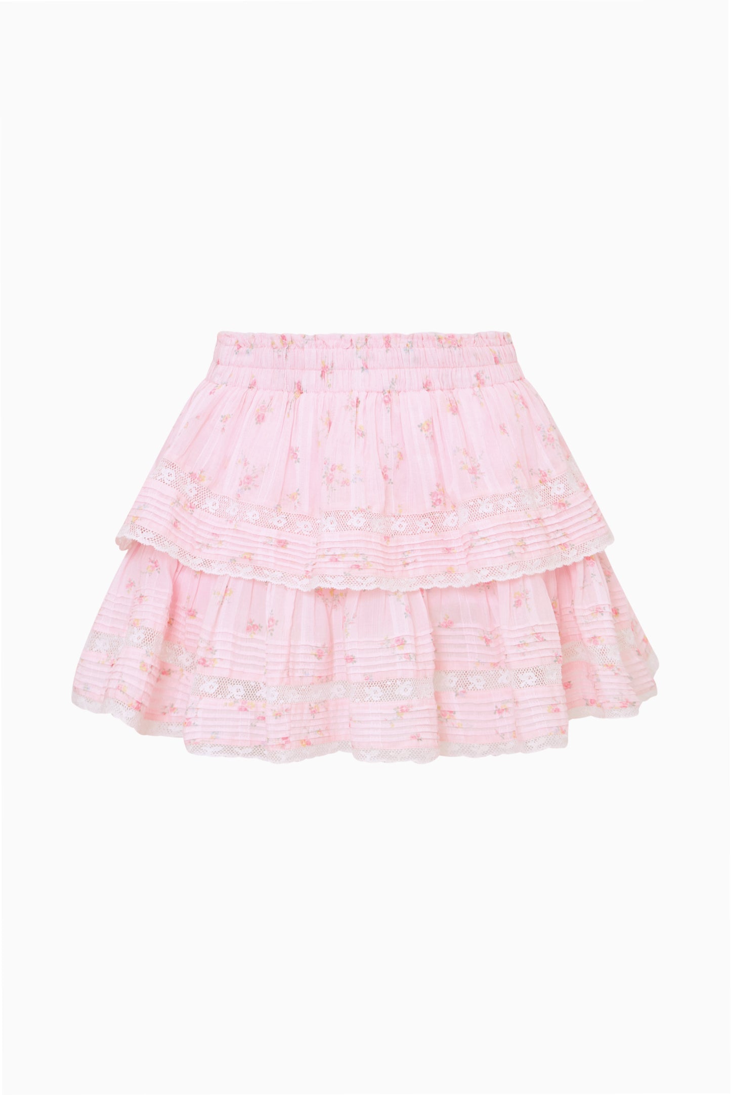 Ditsy Floral Ruffle Mini Skirt