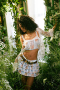 Broca Cotton Peony Print Crop Top