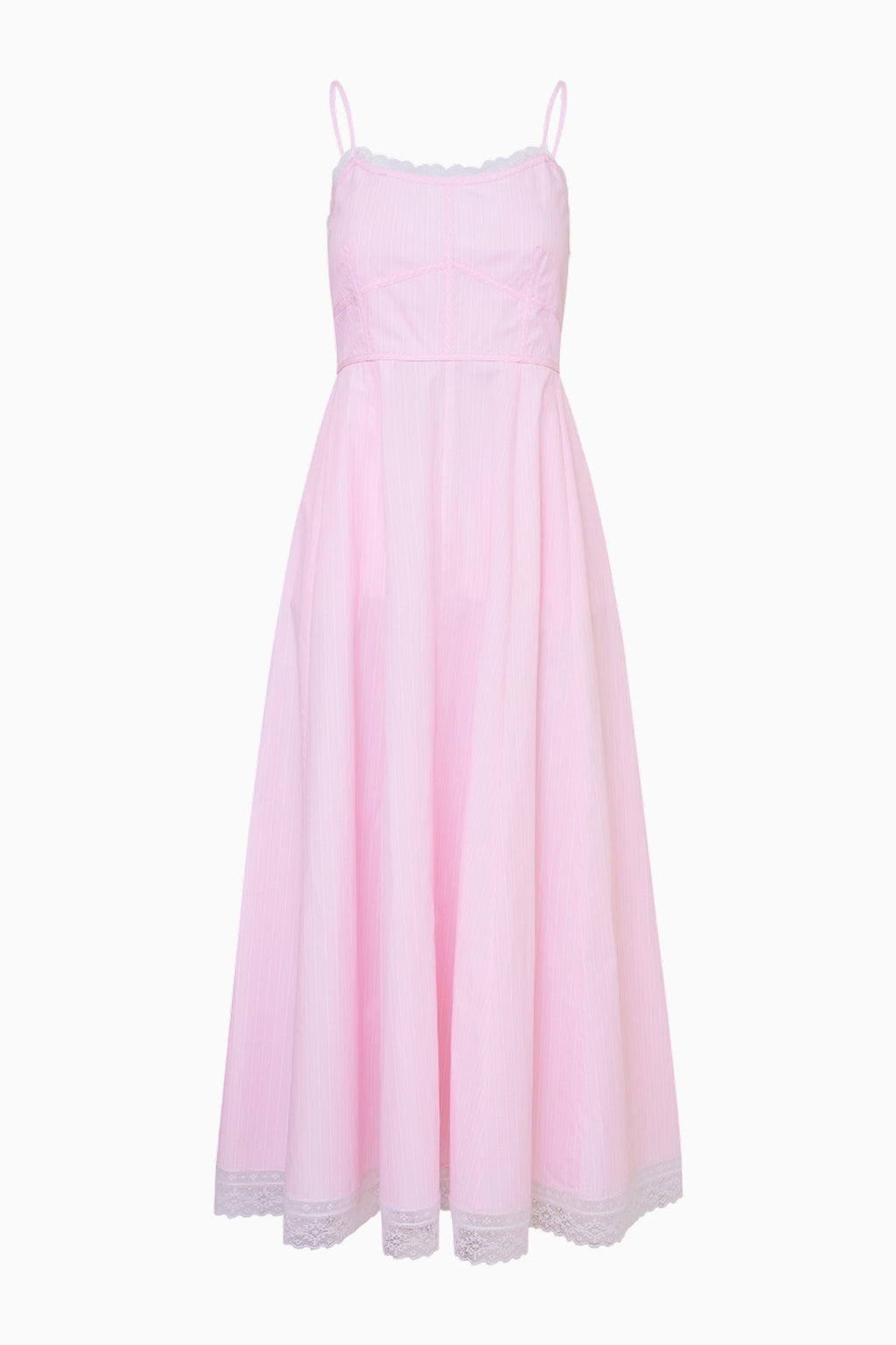 Sandara Cotton Pinstripe Midi Dress