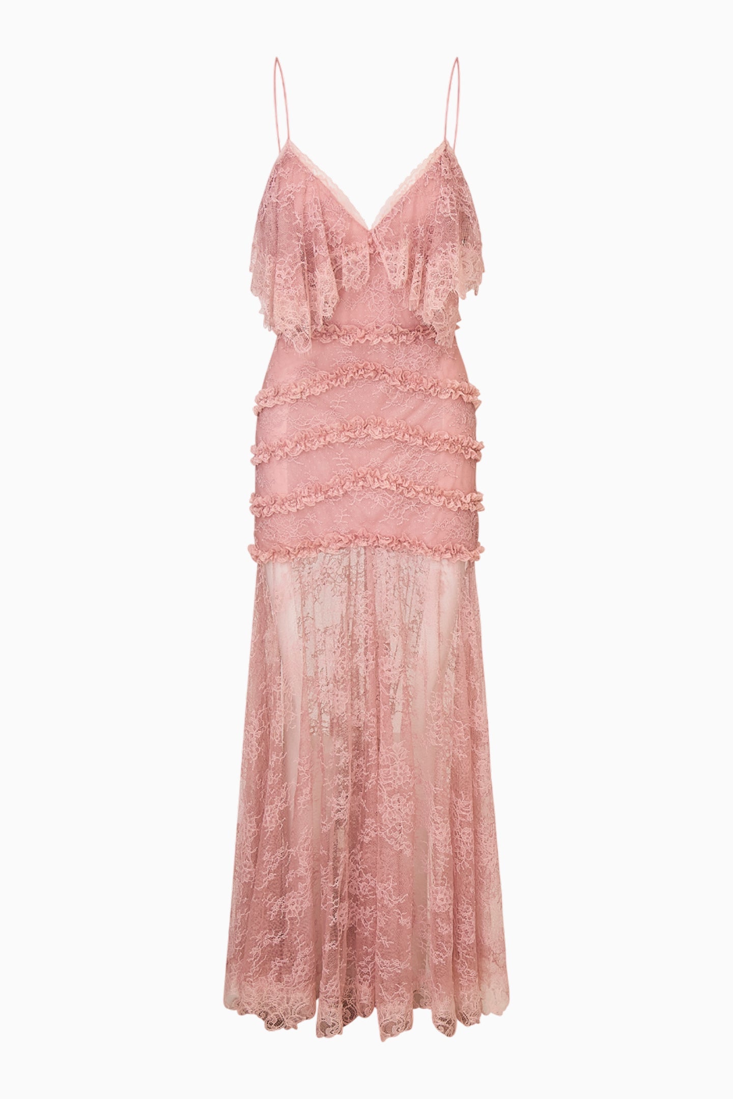 Sandy Lace Maxi Dress - DUSTY PINK