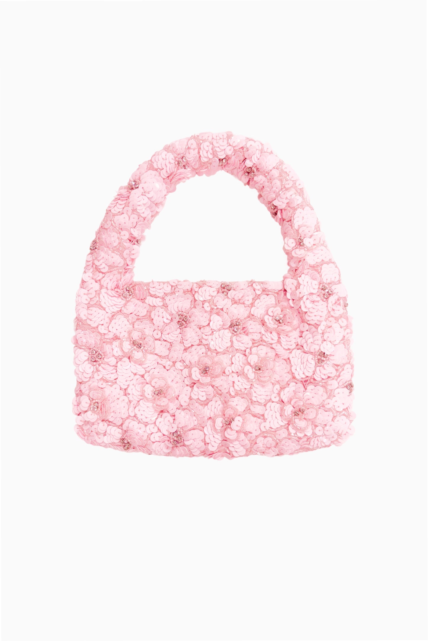 Serina Hand-Beaded Sequin Mini Purse