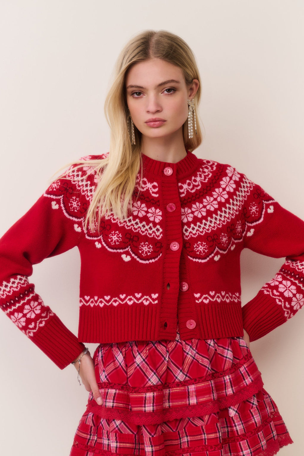 Shantae Wool Fair Isle Cardigan
