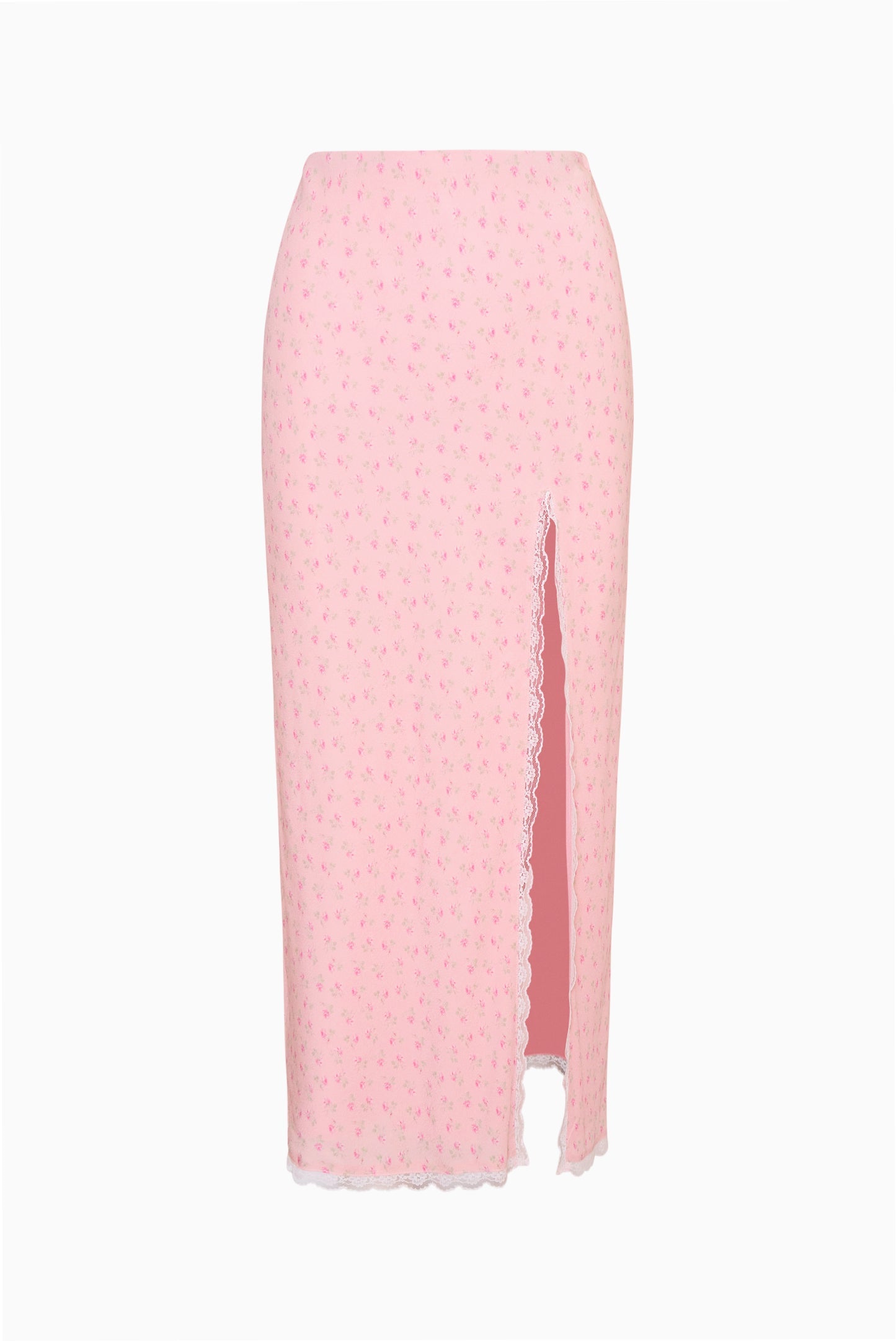 Silvia Floral Crepe Midi Skirt