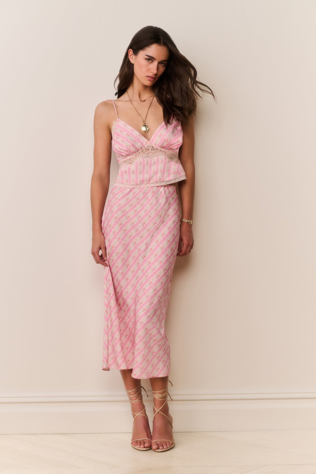 Castle Heirloom Print Midi Skirt