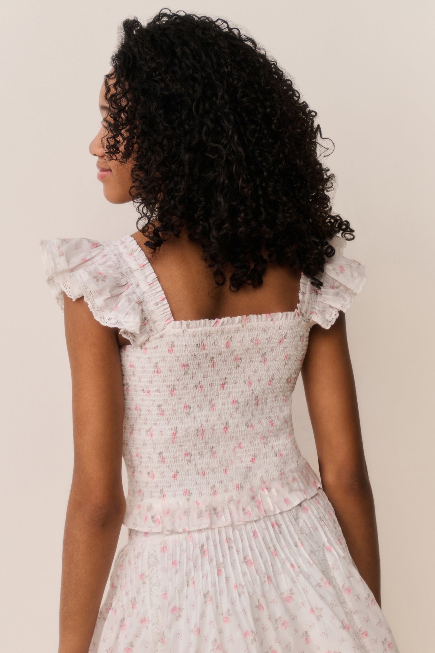 Tween Jeanna Floral Cotton Top