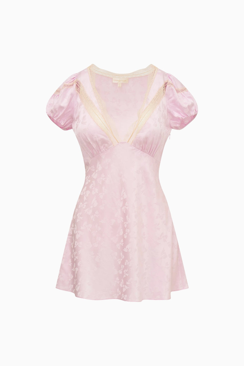 Sylara Silk-Blend Bow Jacquard Mini Dress
