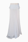 Sylette Chiffon Striped Maxi Skirt