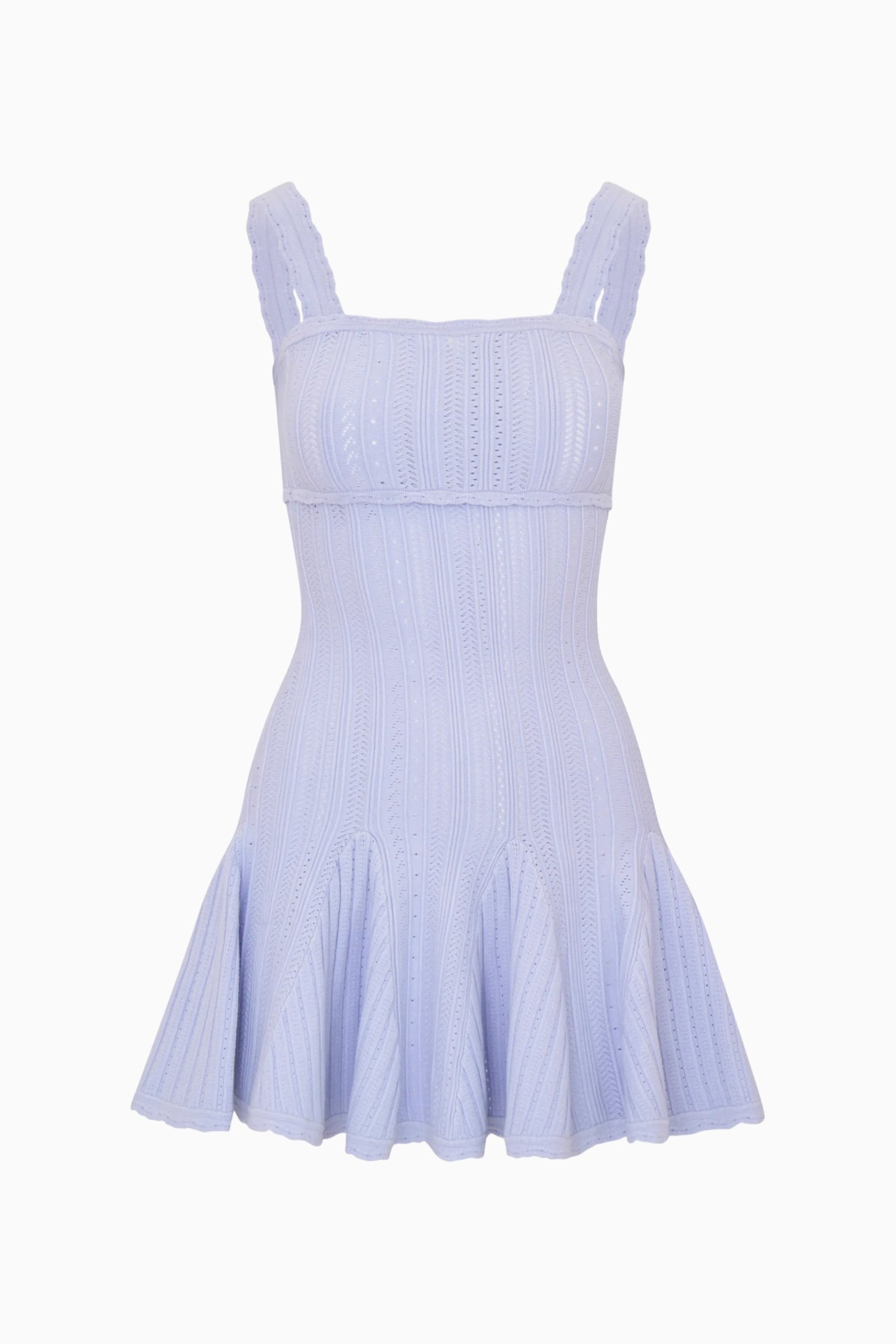 Tabatha Stretch Pointelle Mini Dress