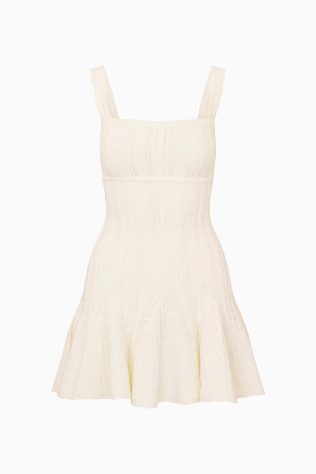 Tabatha Stretch Pointelle Mini Dress