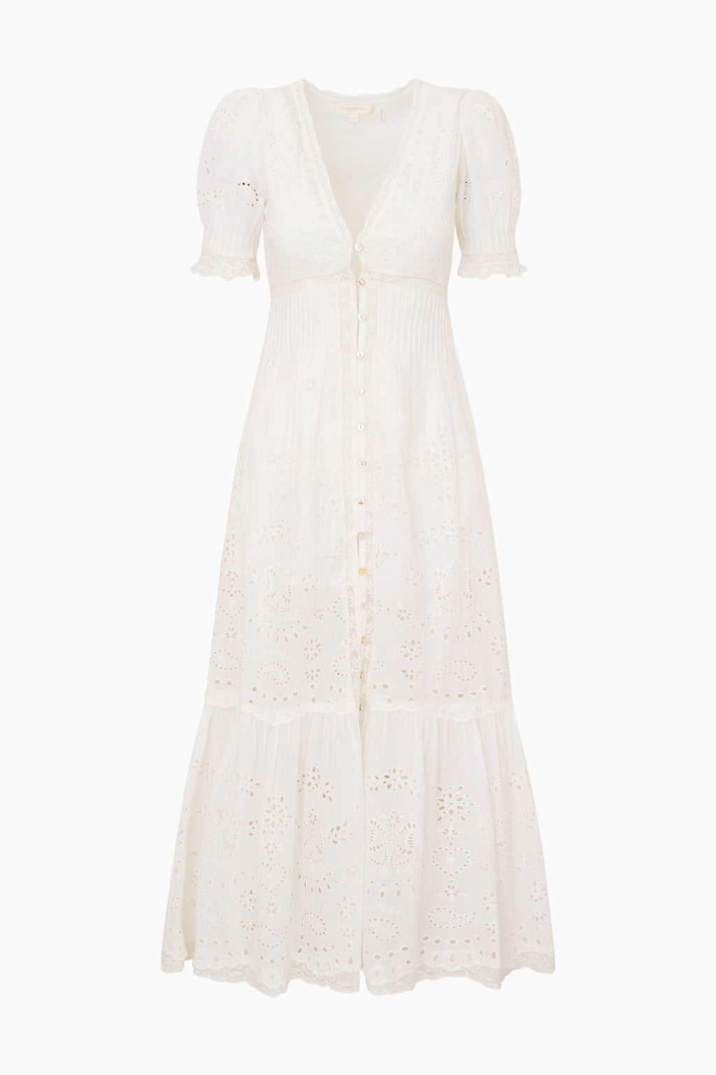 Tarragon Cotton Bandana Eyelet Midi Dress