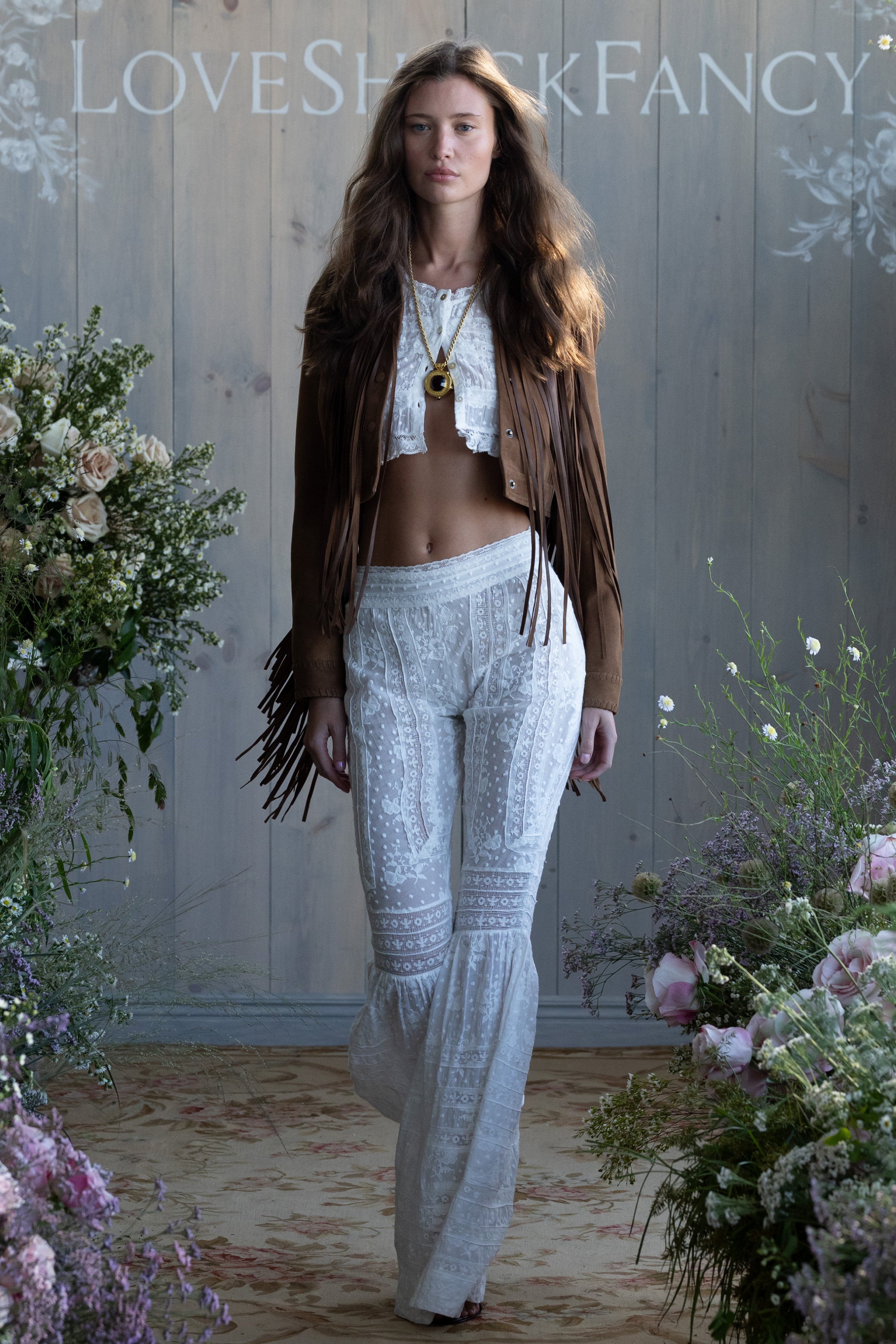 Tevla Cotton Victorian Bell Bottom Pant