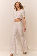 Tevla Cotton Victorian Bell Bottom Pant