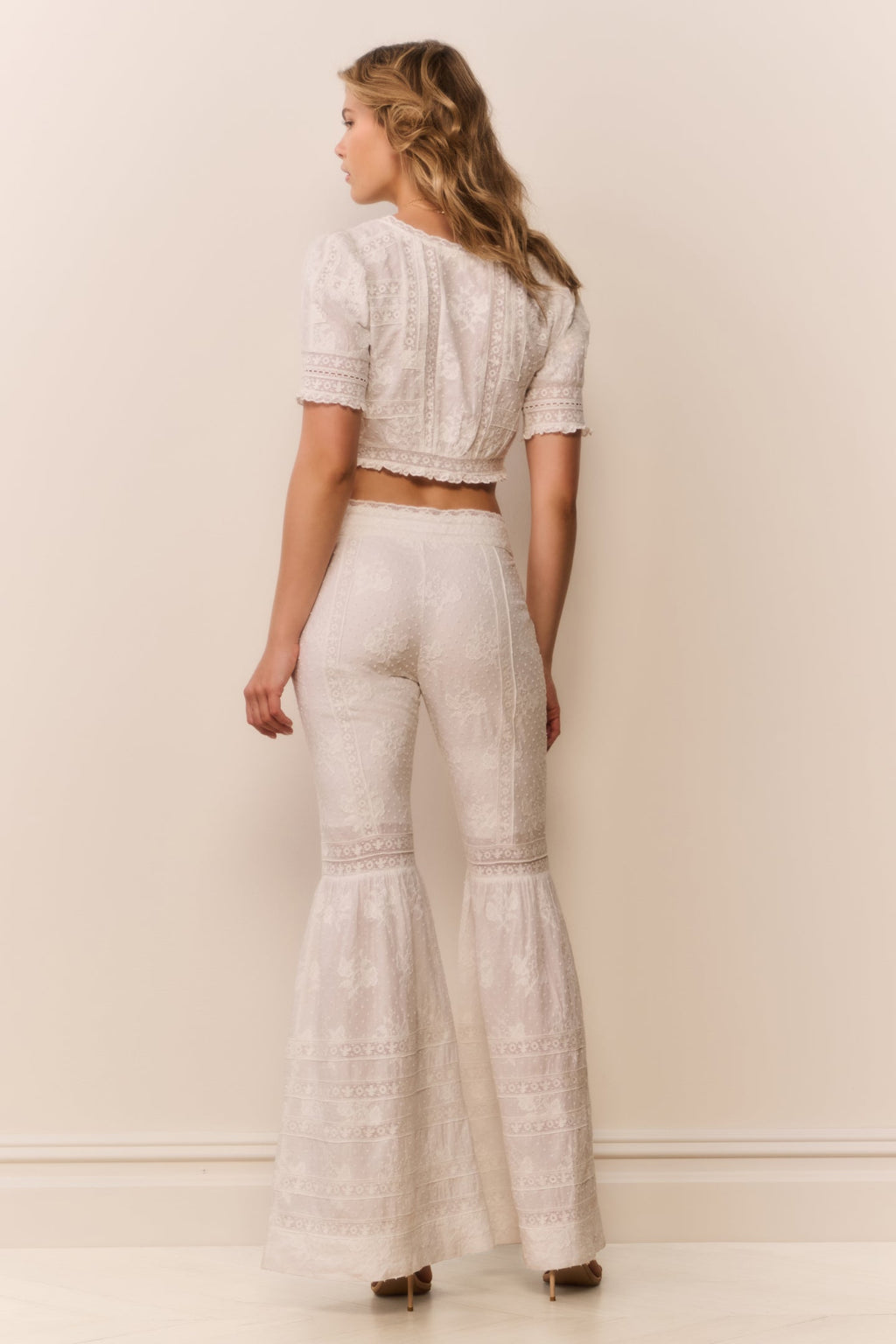 Tevla Cotton Victorian Bell Bottom Pant