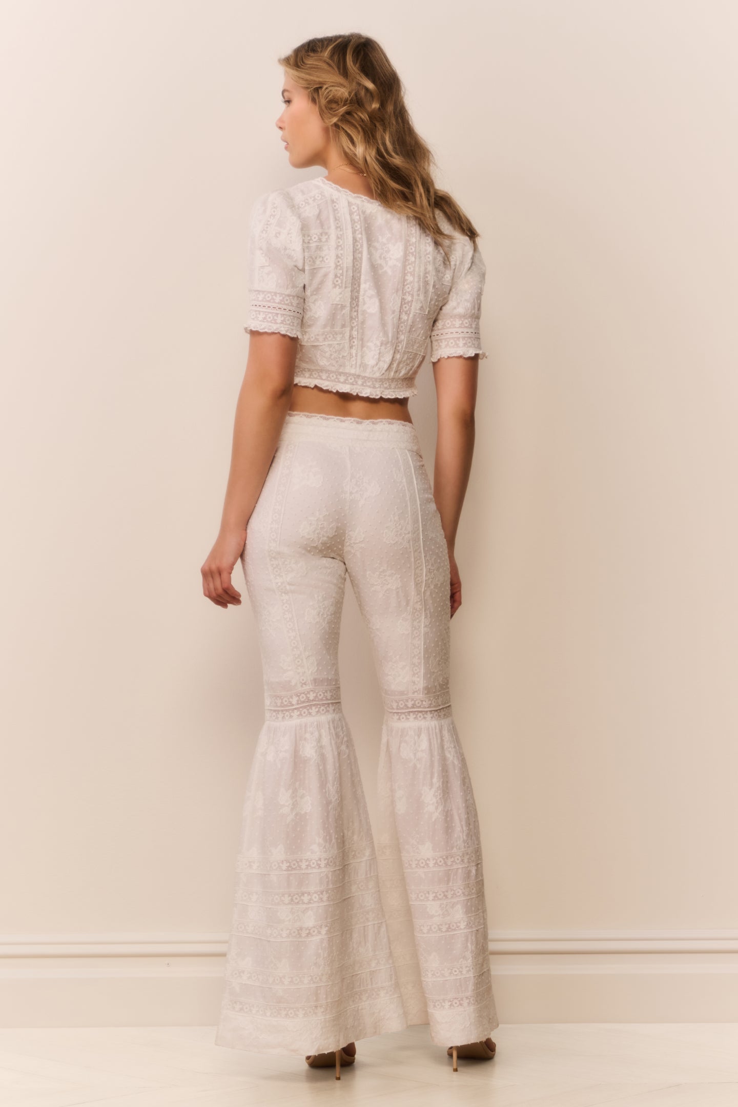 Tevla Cotton Victorian Bell Bottom Pant