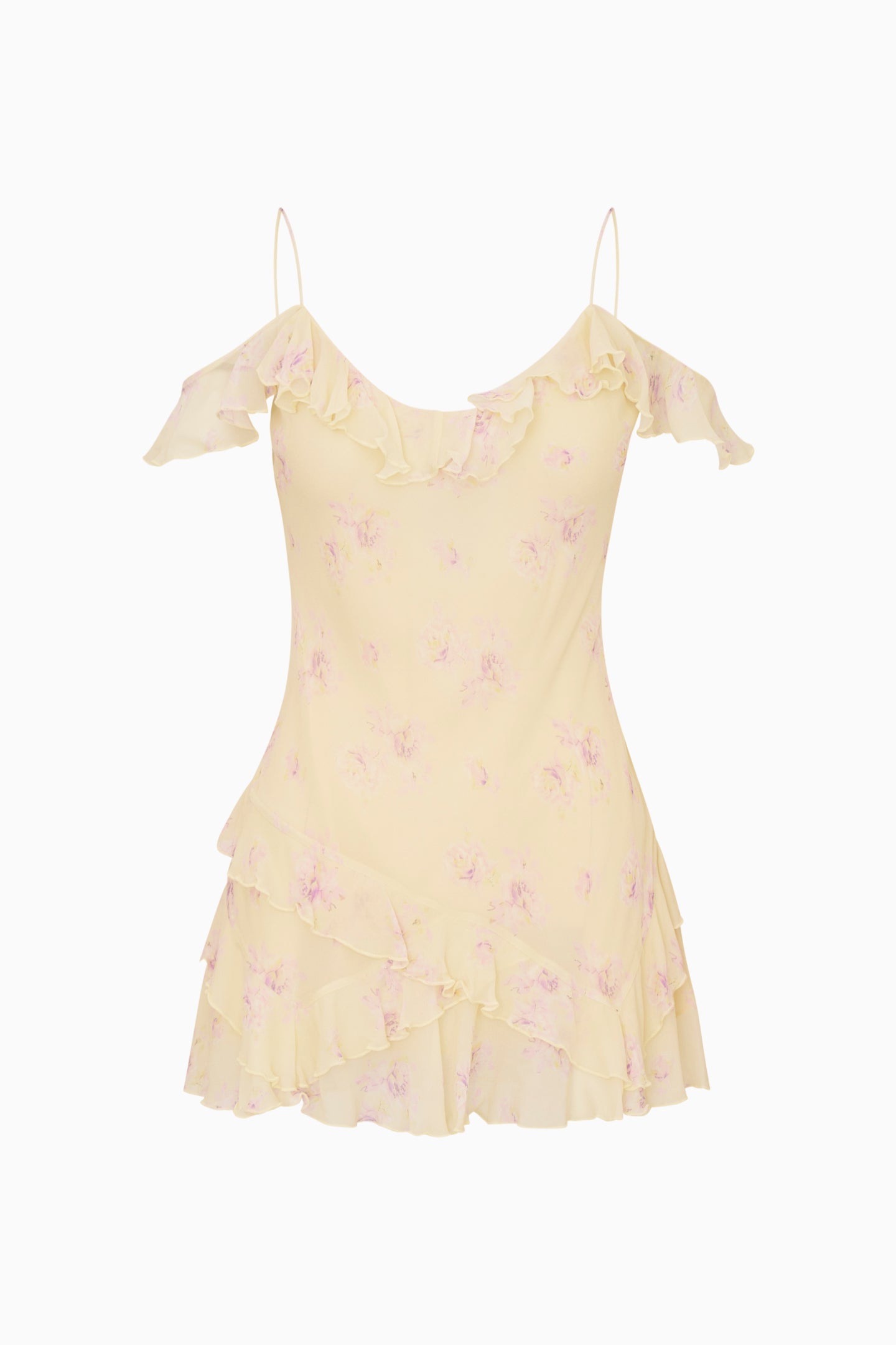 Timara Floral Chiffon Mini Dress