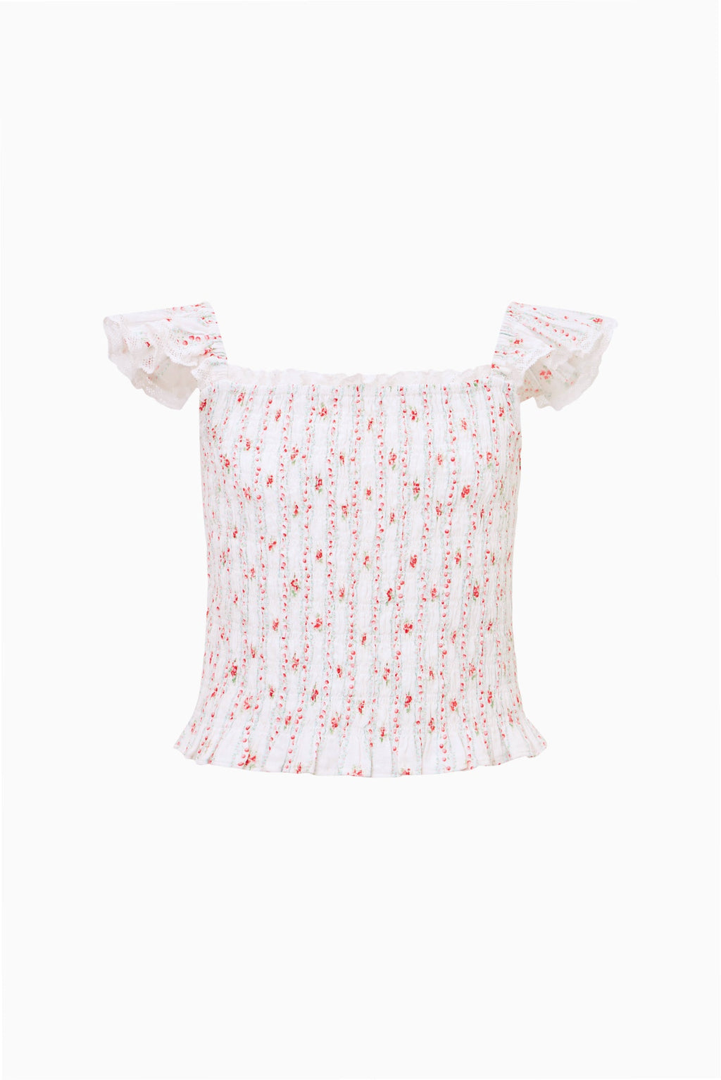 Tween Cherry Stripe Caspia Top