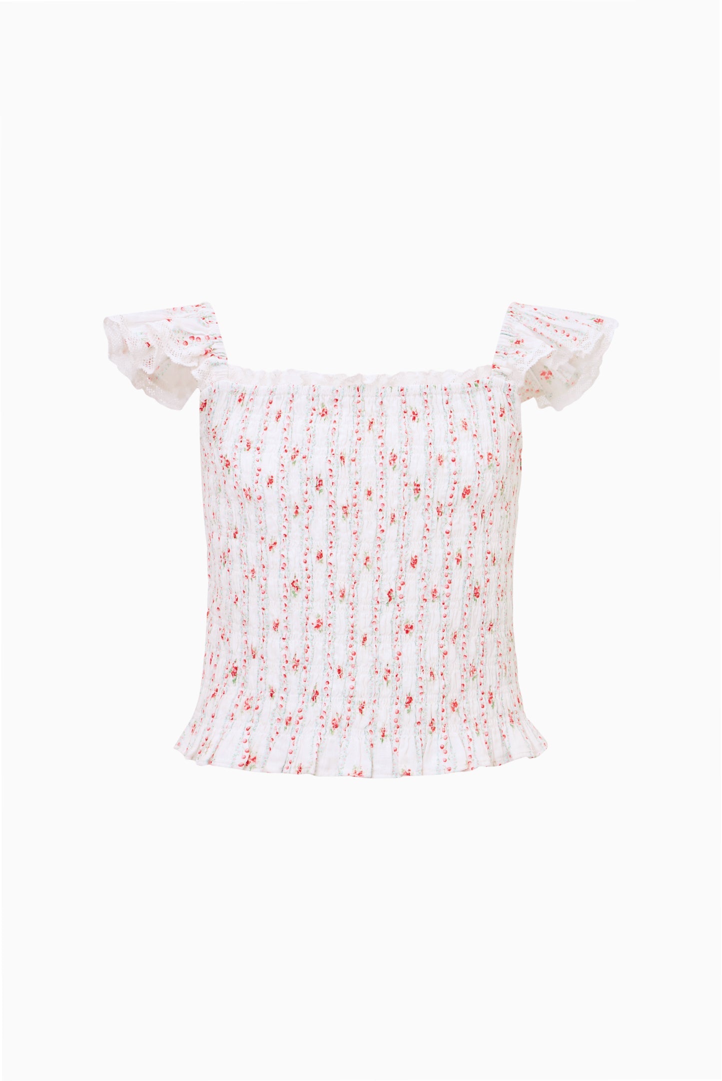 Tween Cherry Stripe Caspia Top