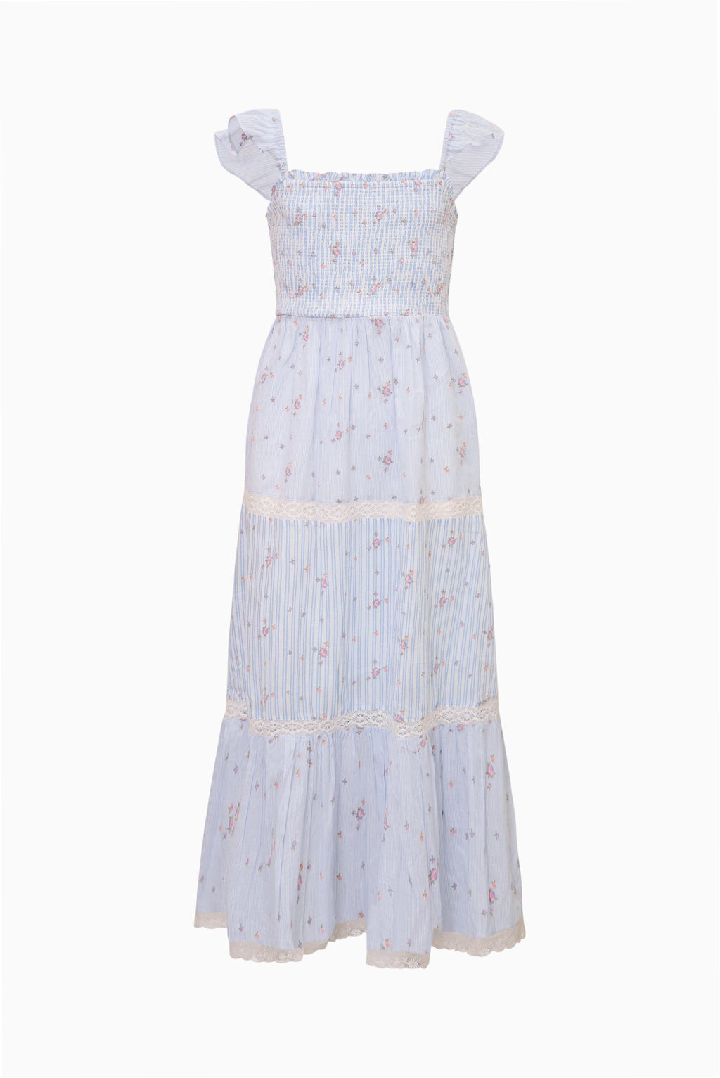 Tween Rhiannon Striped Floral Dress