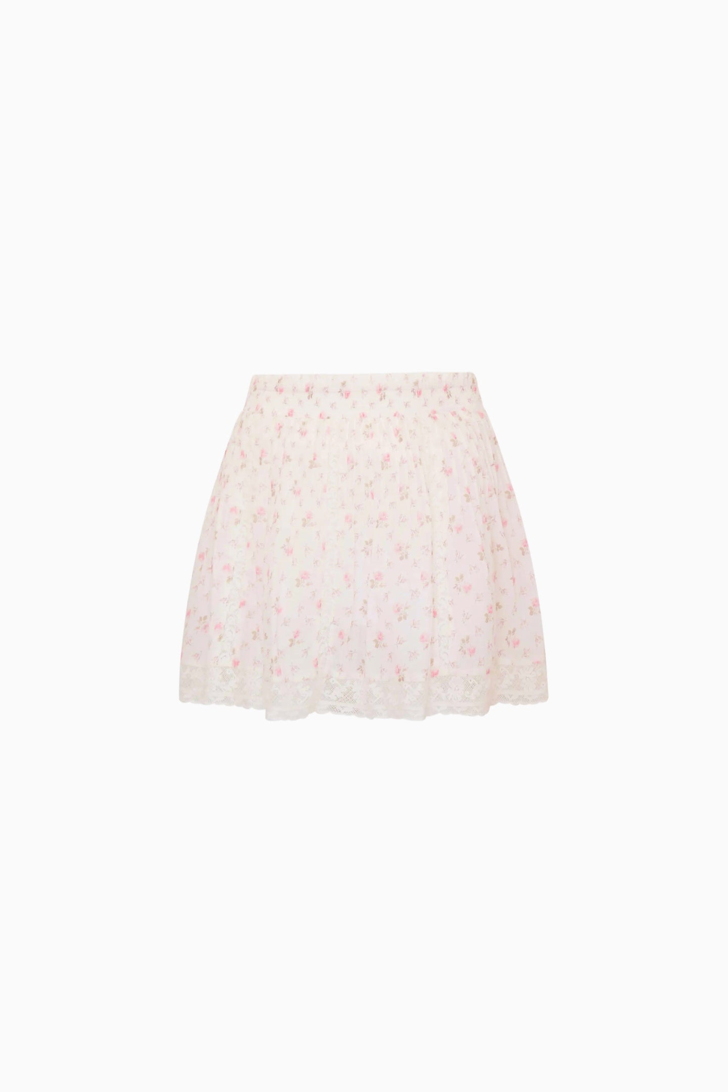 Tween Solena Floral Cotton Skirt - SUNWASHED IVORY