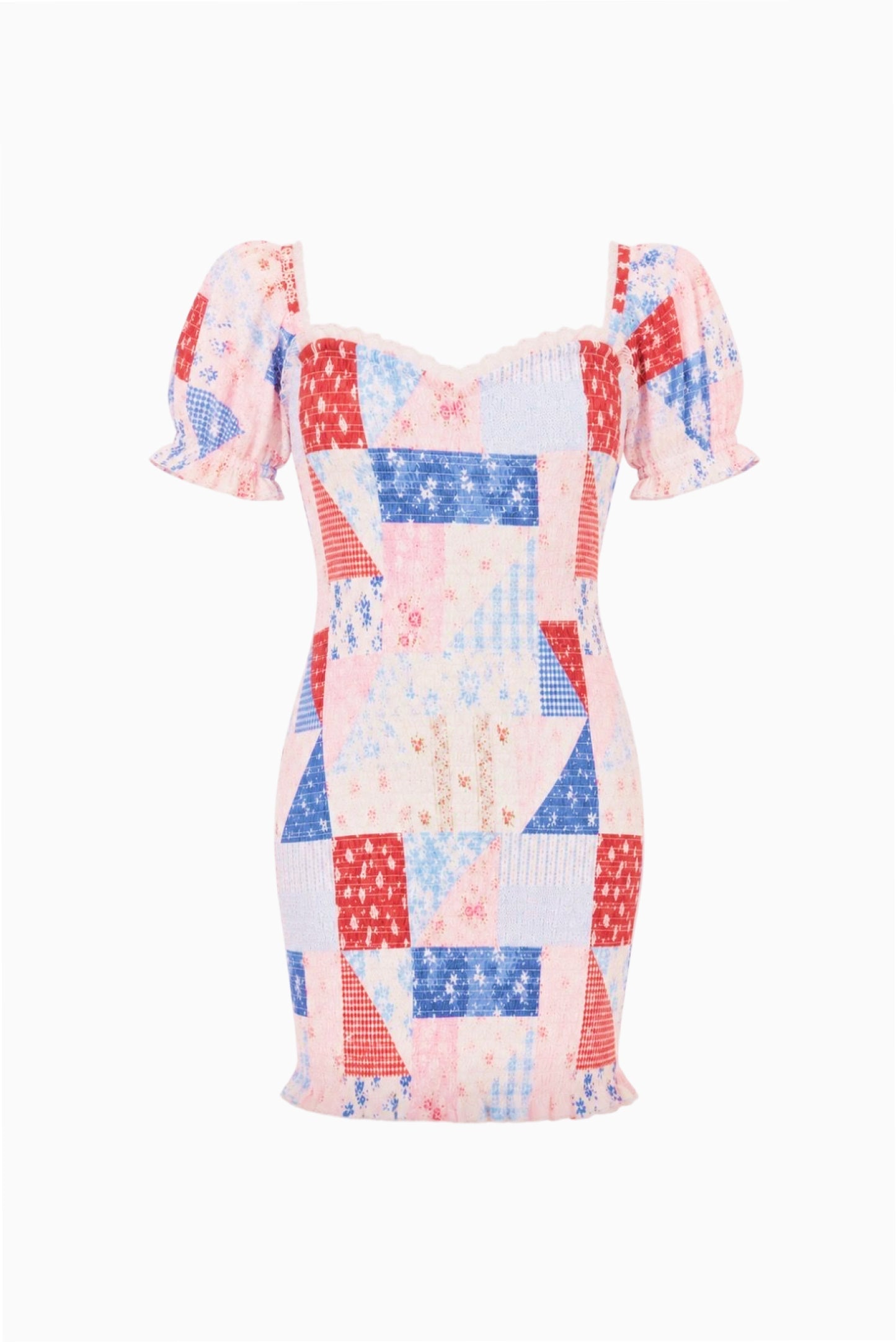 Tween Solier Patchwork Mini Dress