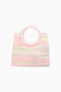 Velle Striped Crochet Pouch