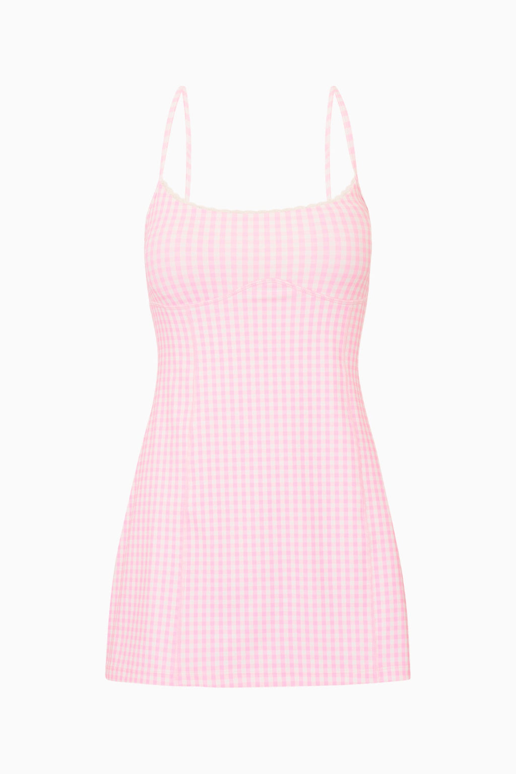 Vivianna Gingham Print Active Dress