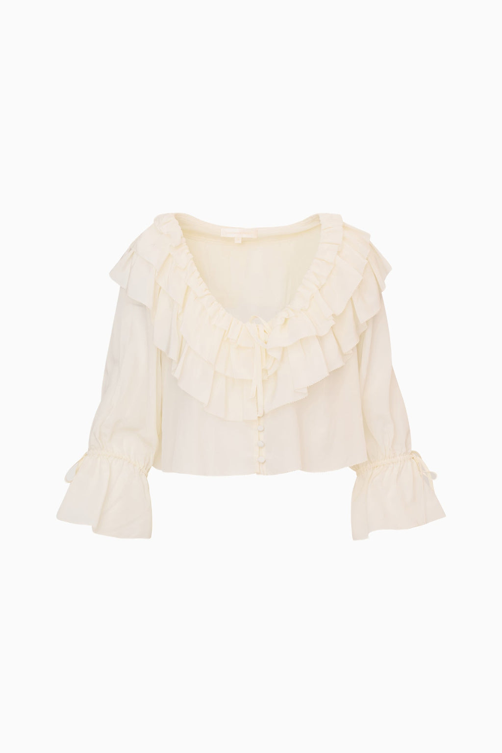 Warlow Silk Ruffle Blouse