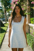 Adelaine Sequin Tweed Mini Dress