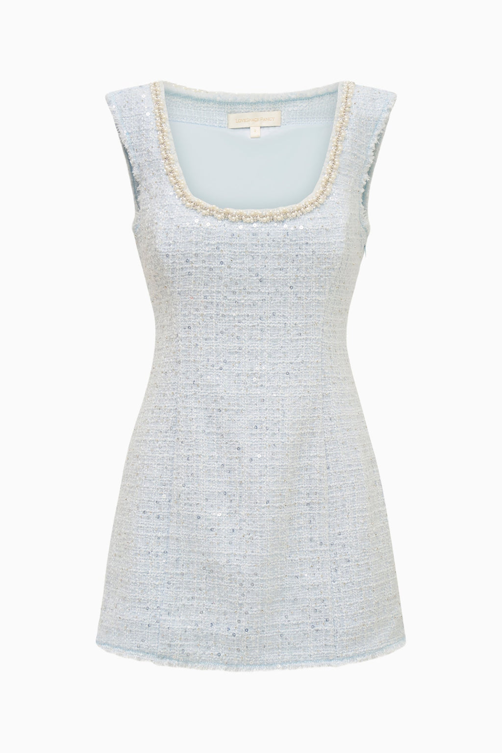 Adelaine Sequin Tweed Mini Dress