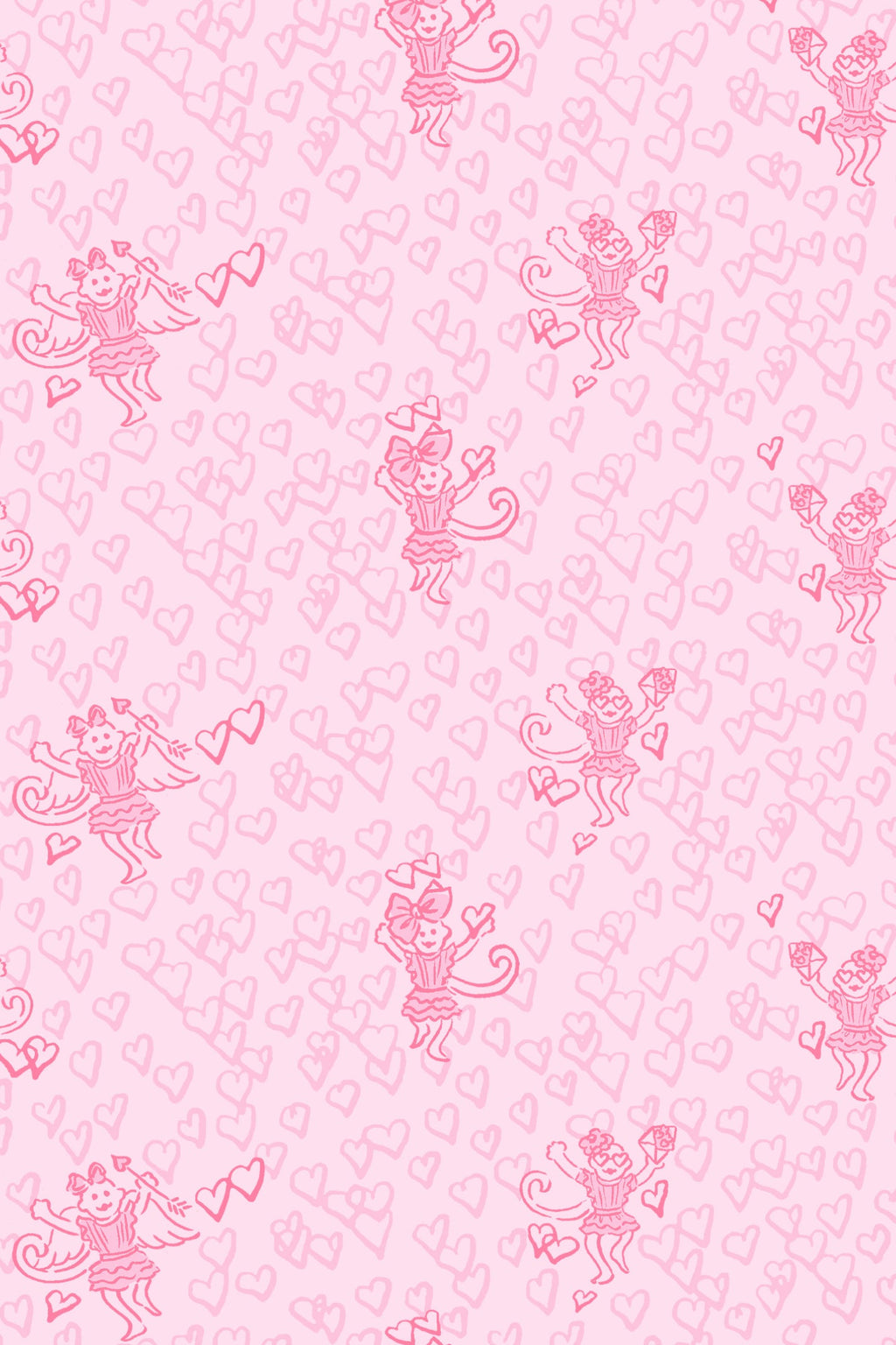 LoveShackFancy x Roller Rabbit Hearts Cami And Boxer Set