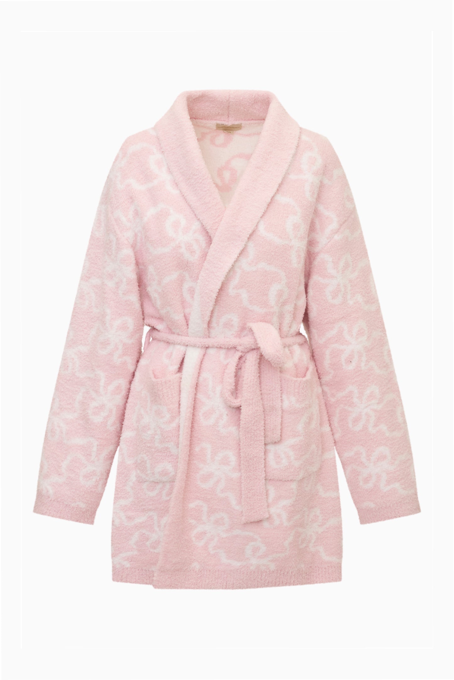 Indie Teddy Bath Robe - PASTRY PINK