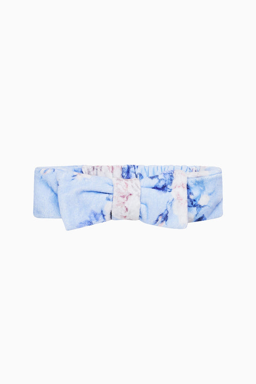 Bow Face Wash Beauty Headband - WHISPER BLUE