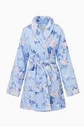 Indie Cotton Bath Robe - WHISPER BLUE