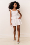 Tween Melsy Crystal Bow Cotton Top